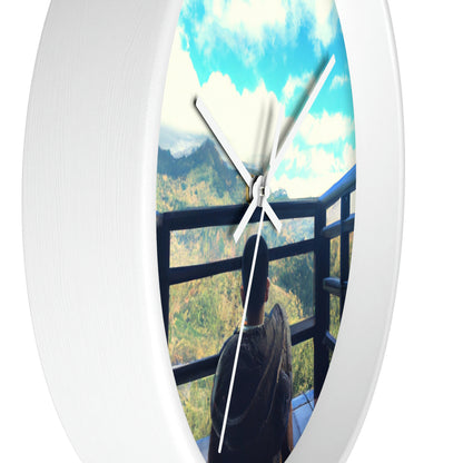 "A Journey of Enlightenment: Finding Inner Peace Through Exploration of the World". - The Alien Wall Clock