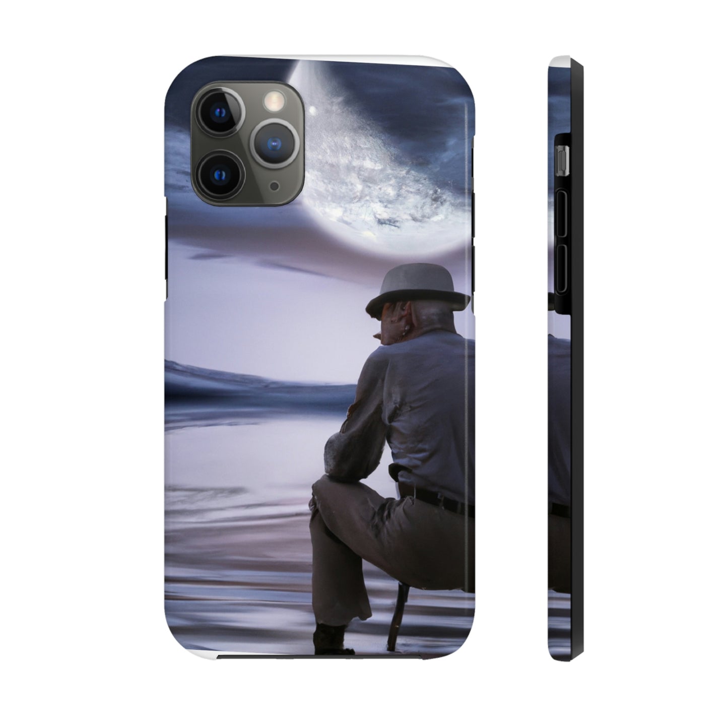 Moonlight Reflections on a Quiet Lake – Die Alien Tough Phone Cases