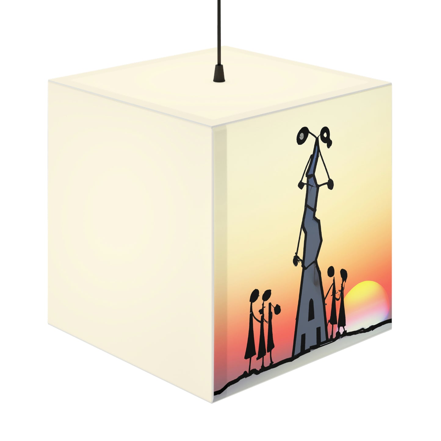 "Forgotten in the Sunset" - Die Alien Light Cube Lampe