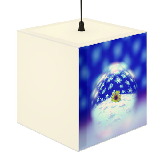 „Ein Blütenblatt im Winterwunderland“ – Die Alien Light Cube Lampe