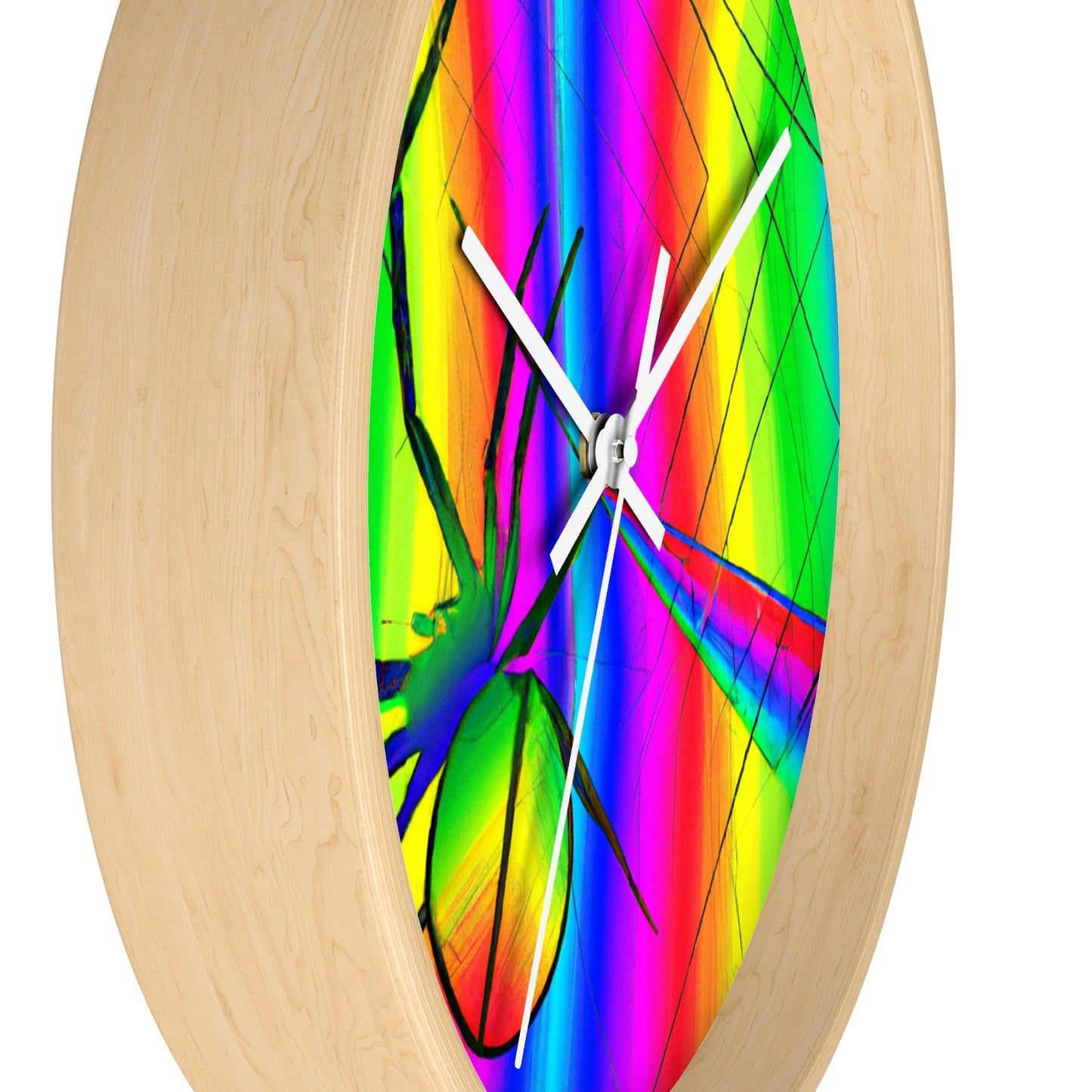 "A Spinnerette's Prismatic Web" - The Alien Wall Clock