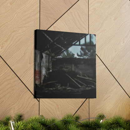 "Forgotten Memories: An Artistic Trek Through Abandoned Lands" - Canvas