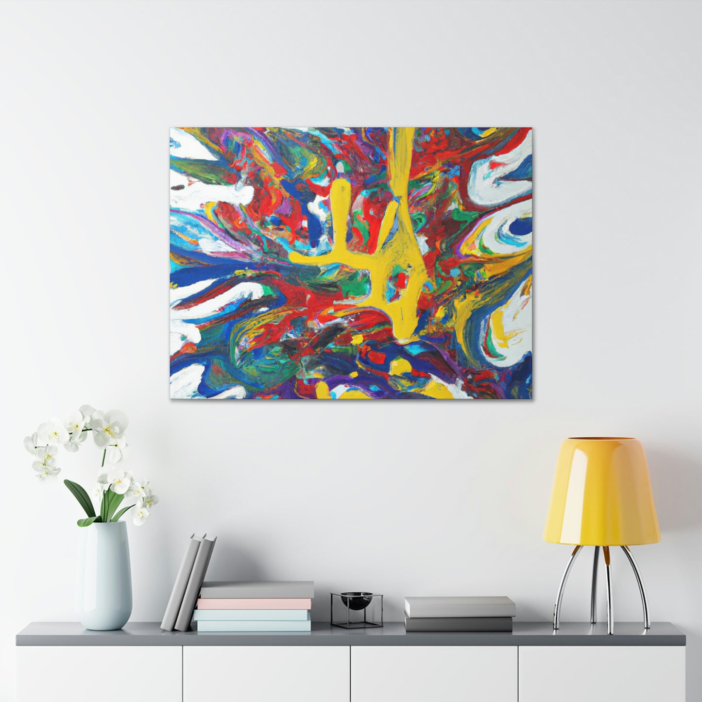 Synesthetic Symphony: An Abstract Painting - The Alien Canva.