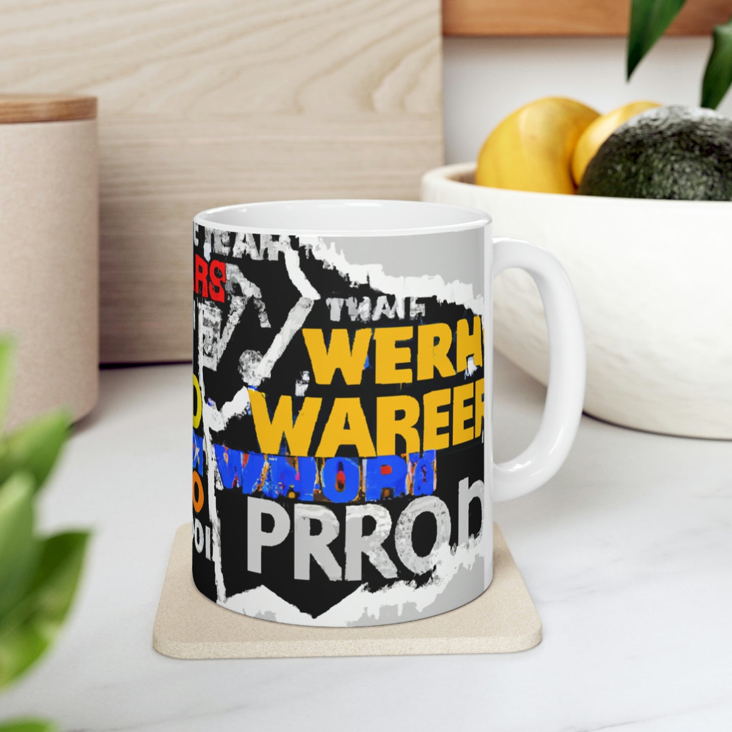 Superhero Word Pop Art - The Alien Ceramic Mug 11 oz