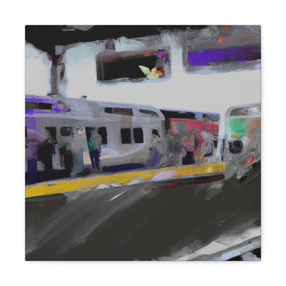 "Harboring the Hustle: Capturing the Vibrancy of the Train Station" - Canvas