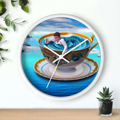 "Adrift in a China Cup: The Story of a Lost Child's Oceanic Adventure" - The Alien Wall Clock