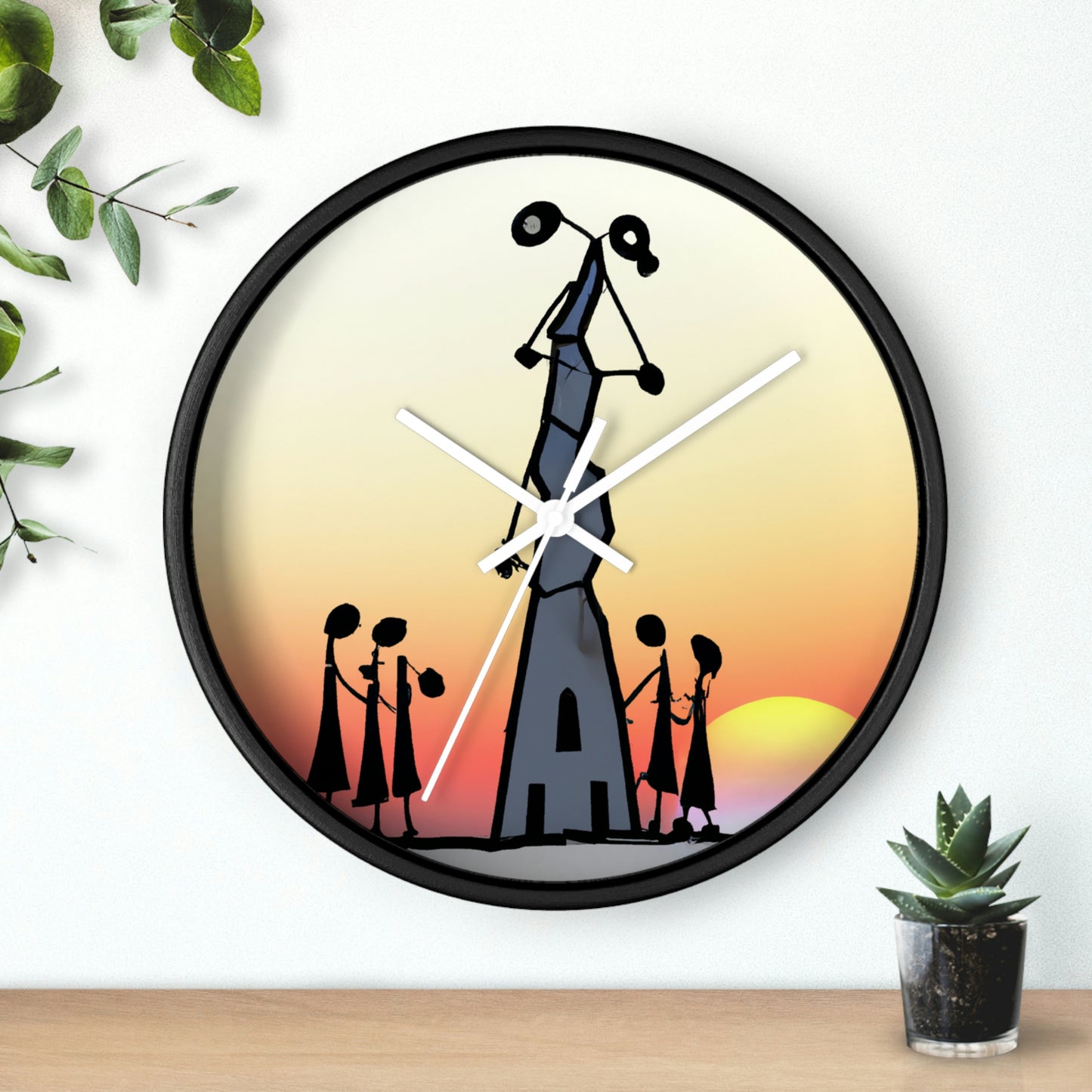 "Forgotten in the Sunset" - The Alien Wall Clock