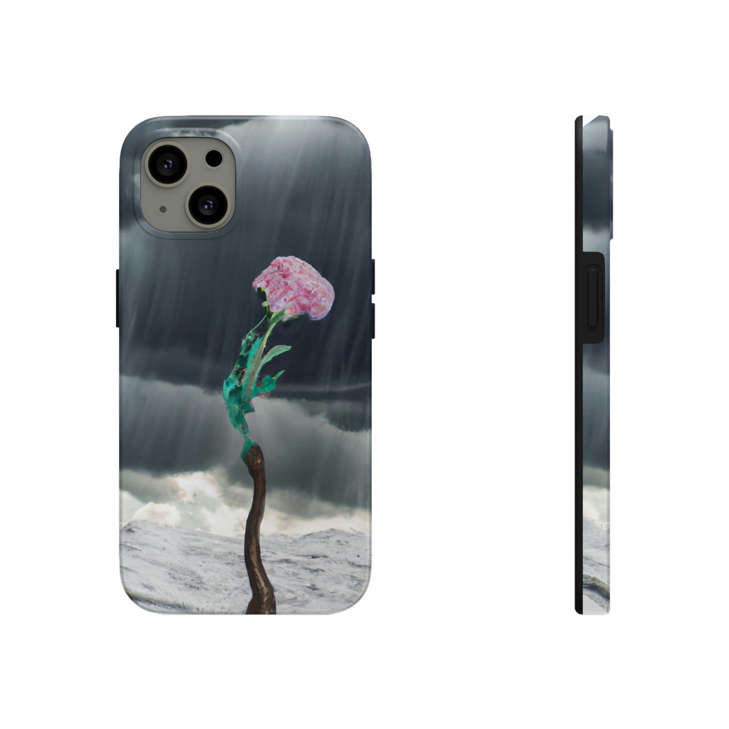 "Aight Against the Storm: La historia de una flor solitaria" - The Alien Tough Phone Cases