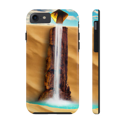 "Einsamer Wasserfall in einer trostlosen Wüste" - Die Alien Tough Phone Cases