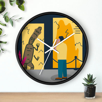 "Escape from the Museum Monster" - The Alien Wall Clock