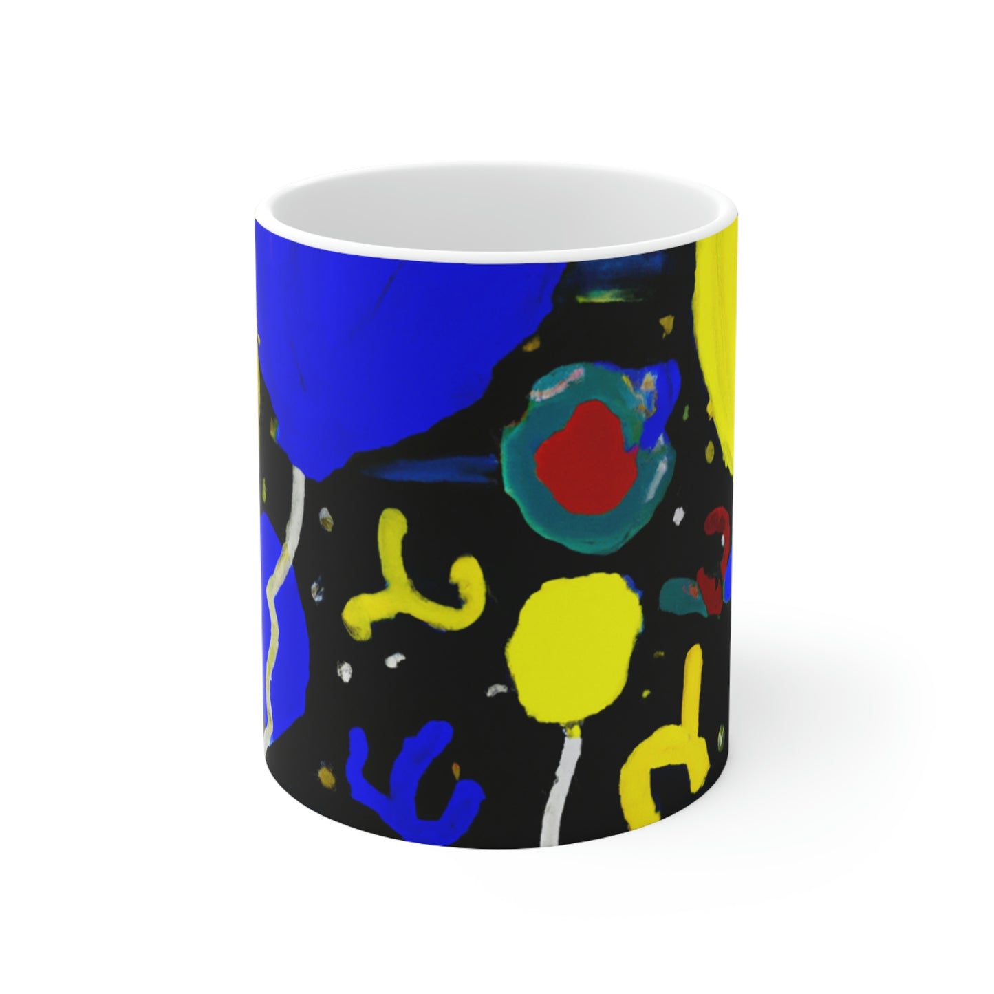 "A Starry Night Rainbow" - Der Alien-Keramikbecher 11 oz