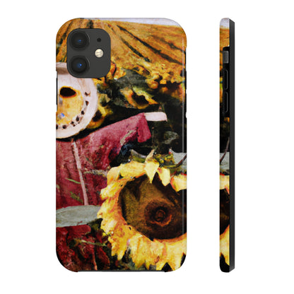 "Centinela solitaria del campo de girasoles" - Las fundas para teléfonos Alien Tough