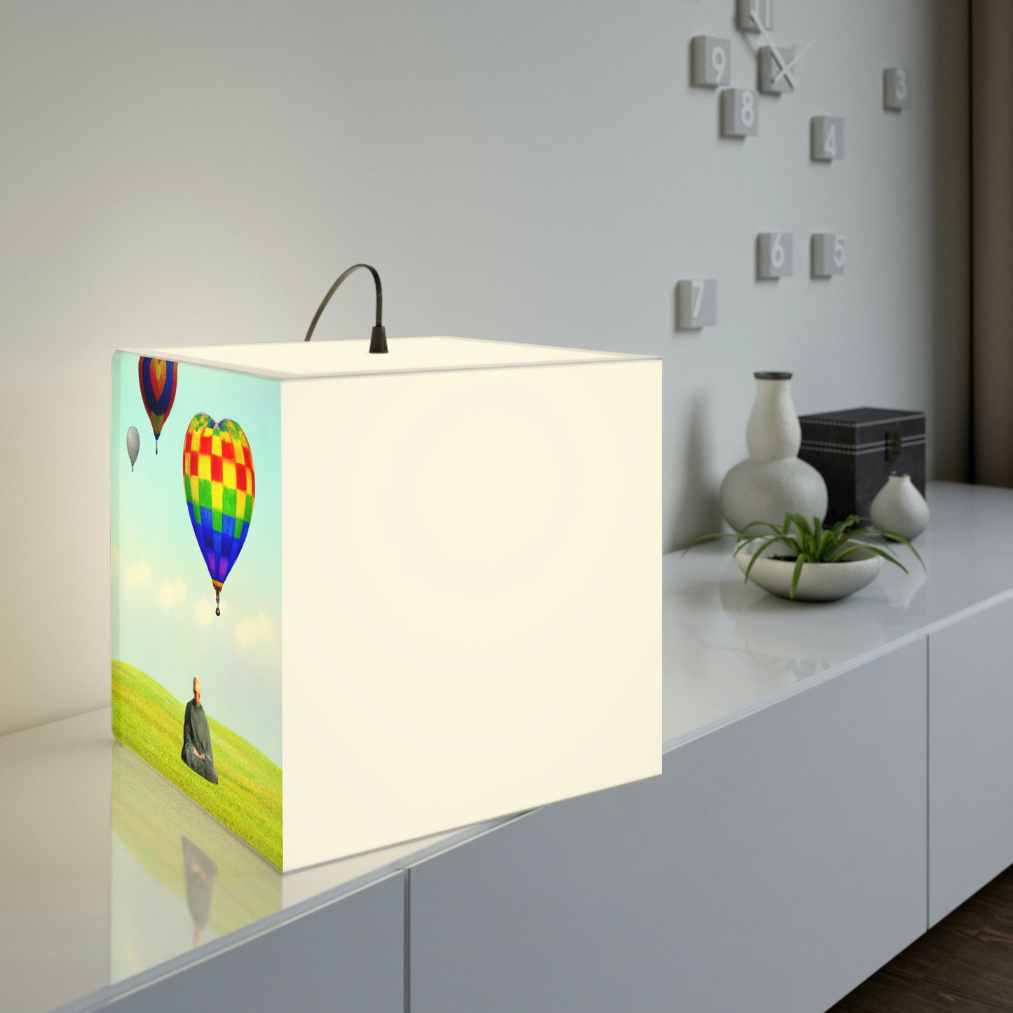 "Finding Stillness in the Sky" - The Alien Light Cube Lamp