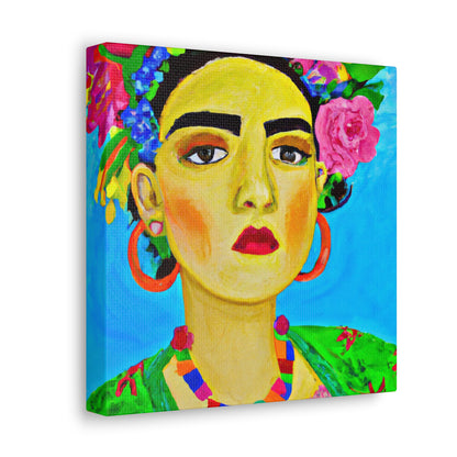 „Heftig und frei: Eine von Frida Kahlo inspirierte Hommage an mexikanische Frauen“ – The Alien Canva