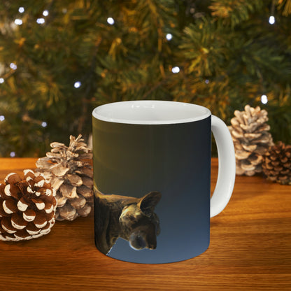 "A Purrfect Sunbeam Moment" - The Alien Ceramic Mug 11 oz