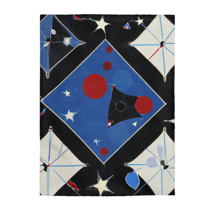 "Kites Illuminating the Starry Sky" - Die Alien Velveteen Plüschdecke