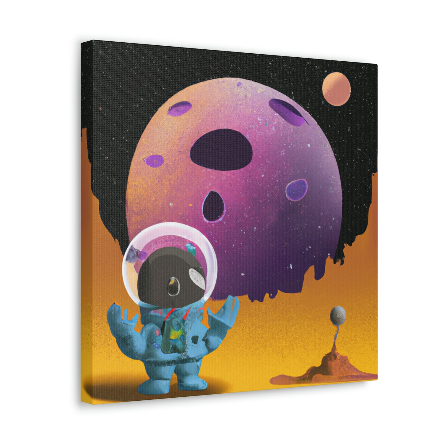 "Exploring the Unknown: The Adventures of a Space Captain and the Mysterious Planet" - The Alien Canva