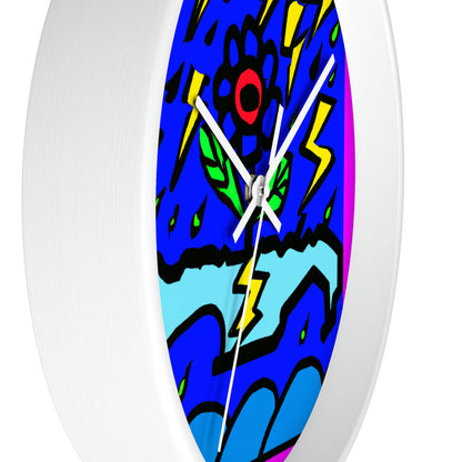 "A Bold Bloom Amidst the Storm" - The Alien Wall Clock