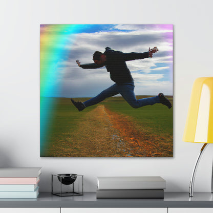 Rainbow Jumper Artist - Canvas