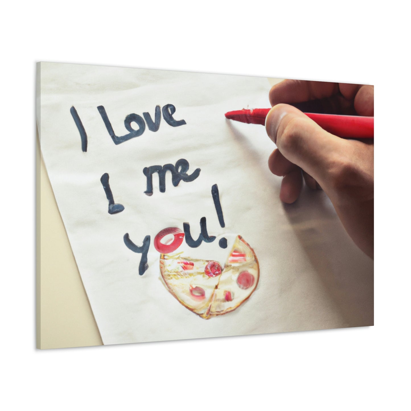 "A Pizza-Loving Love Letter" - The Alien Canva