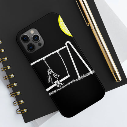 "The Moonlit Swing: Un momento de ensueño en un prado" - The Alien Tough Phone Cases