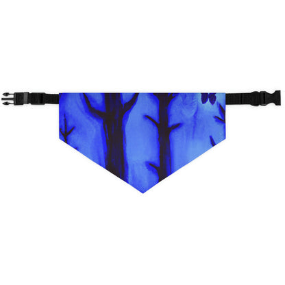 "A Journey Through the Moonlit Forest" - The Alien Pet Bandana Collar