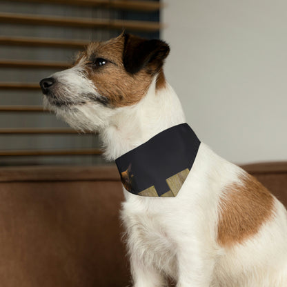 "Un observador silencioso" - El collar de bandana para mascota alienígena