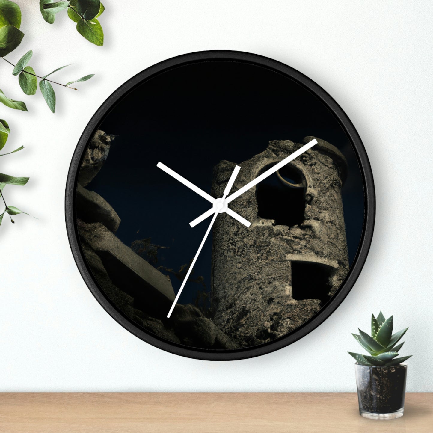 "The Lone Owl's Watchtower" - The Alien Wall Clock