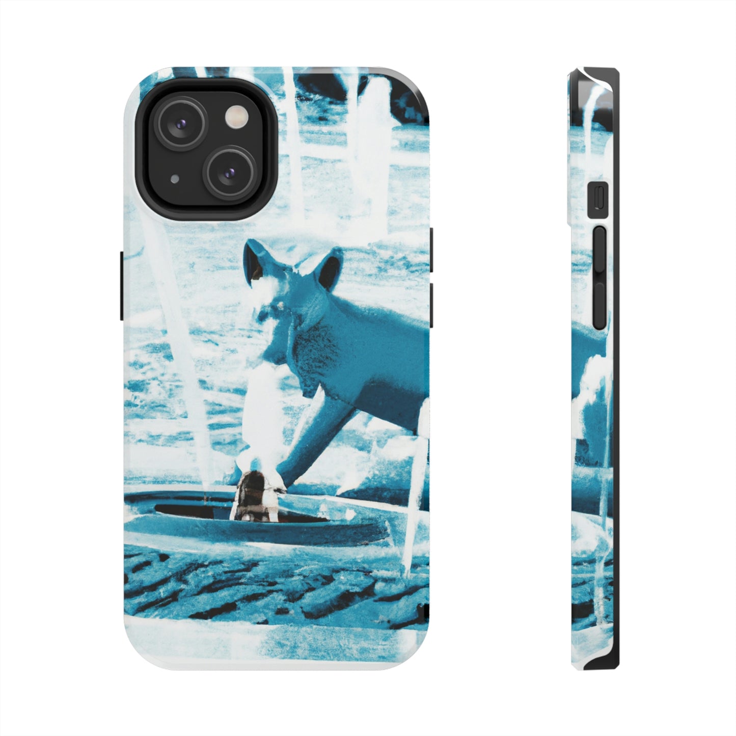 "Foxy Herumtollen im Brunnen" - Die Alien Tough Phone Cases