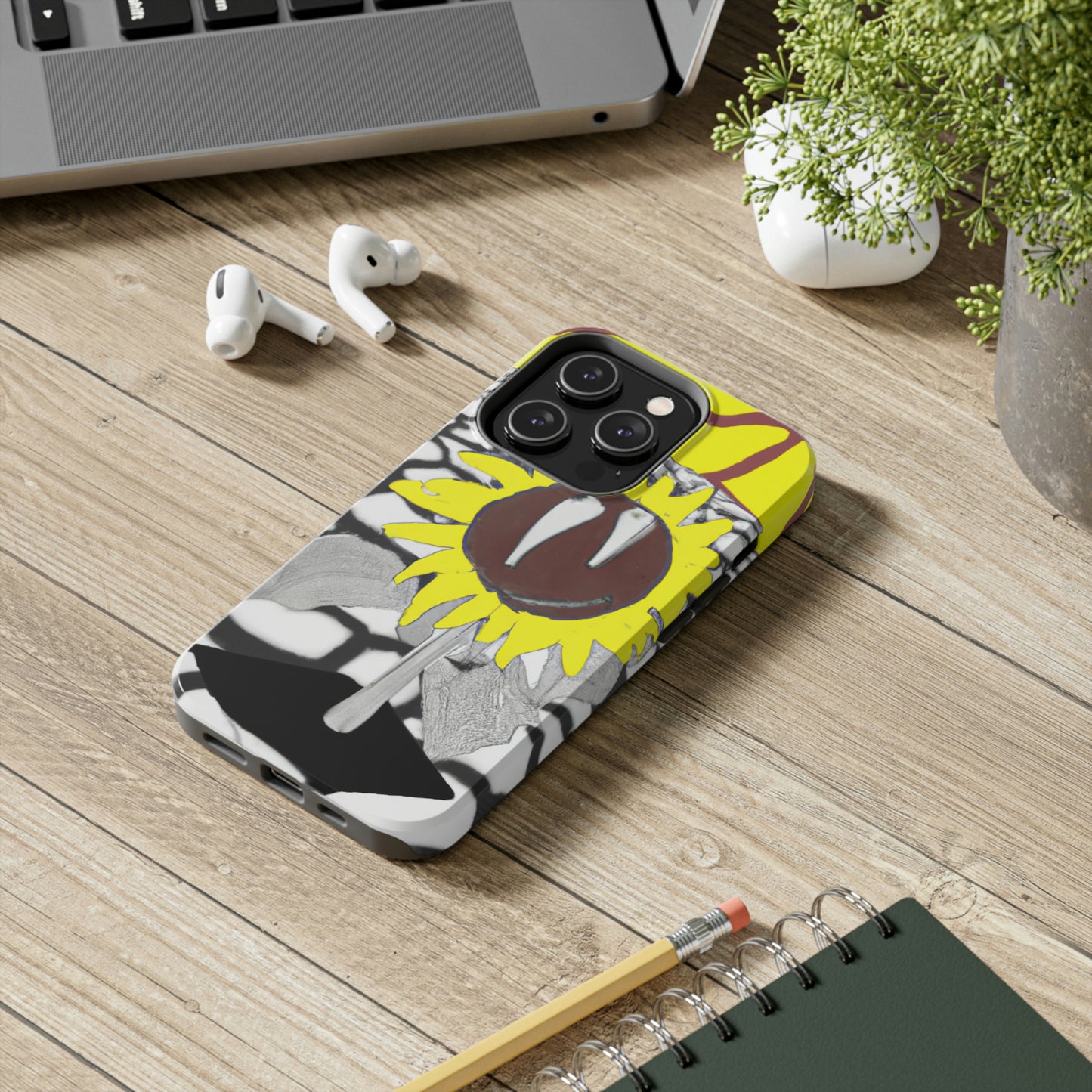 "Un girasol que se marchita en un campo reseco" - The Alien Tough Phone Cases