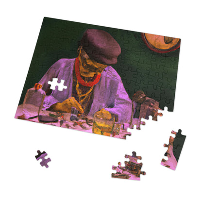 "A Master of Mending: An Elderly Clockmaker Restoring an Antique Timepiece" - The Alien Jigsaw Puzzle