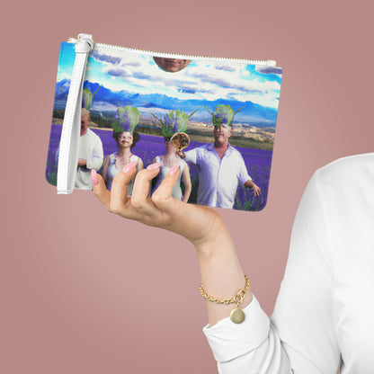 "Lavender Family Reunion: A Blooming Celebration" - Die Alien Clutch Bag