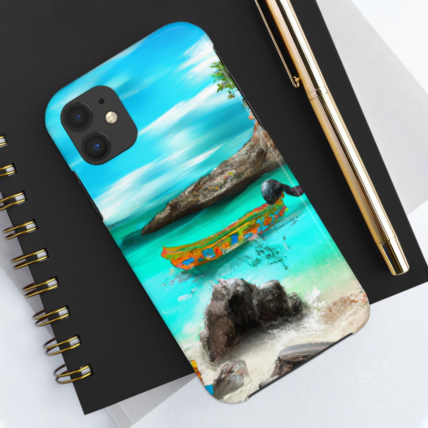 "Caribbean Fiesta on the Beach - A Digital Exploration of Mexican Culture" - The Alien Tough Phone Cases