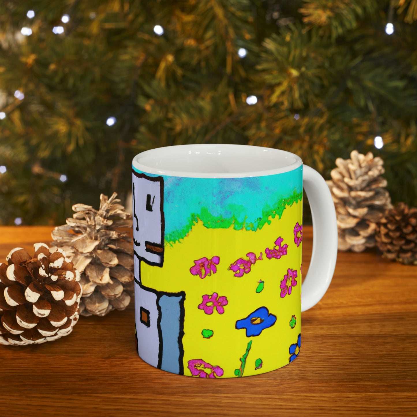 "A Small Miracle in a Sea of Flowers" - The Alien Ceramic Mug 11 oz