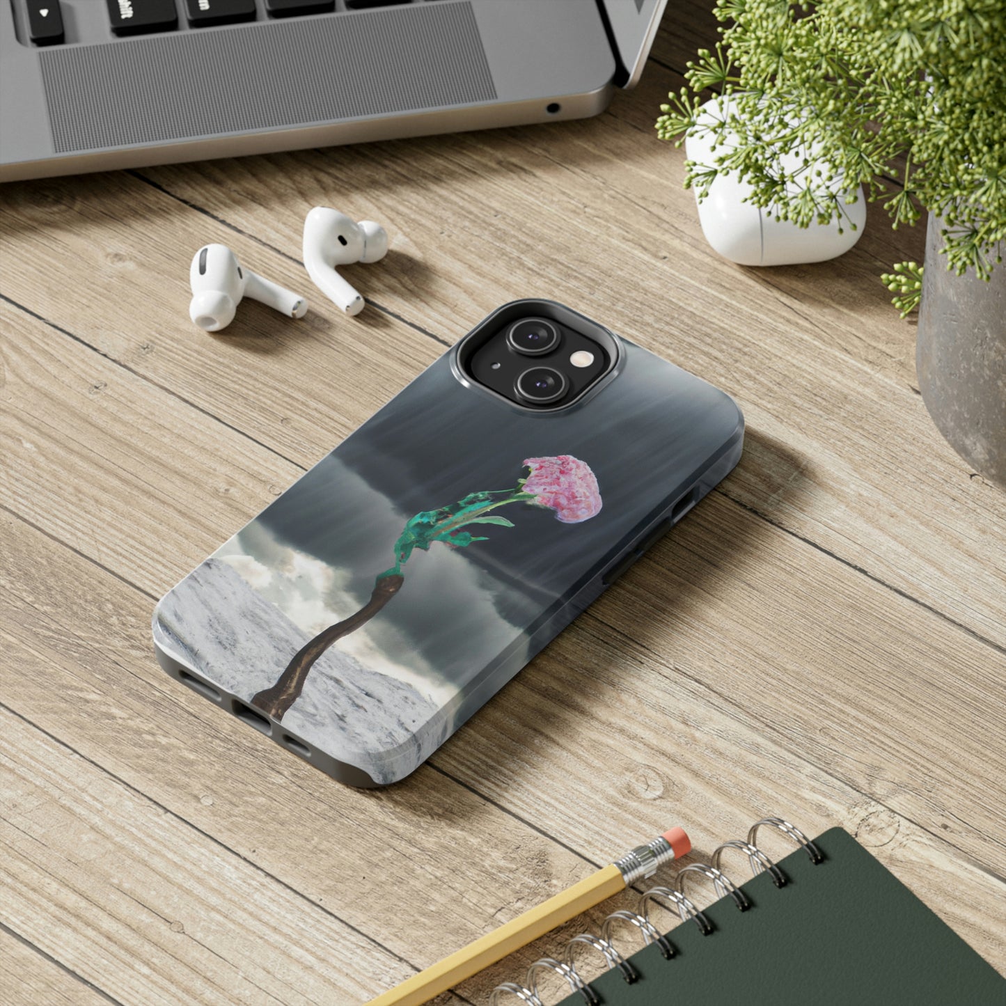 "Aight Against the Storm: The Story of a Lonely Flower" - The Alien Tough Phone Cases