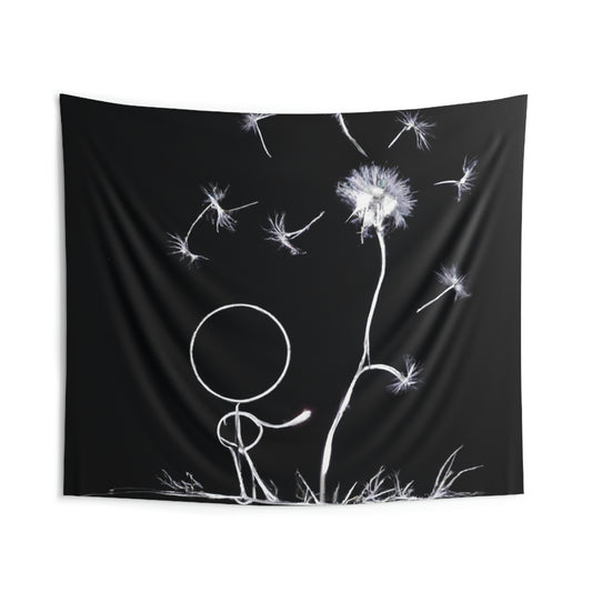 "A Dandelion Flicker in the Midnight Breeze" - The Alien Wall Tapestries