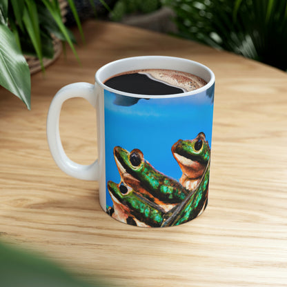 "A Frog Chorus in the Thunderstorm" - The Alien Taza de cerámica 11 oz