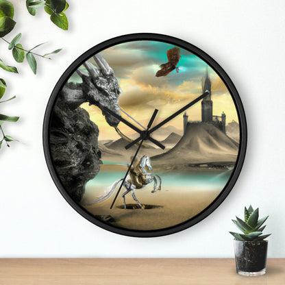 The Knight and the Dragon's Throne - The Alien Wall Clock