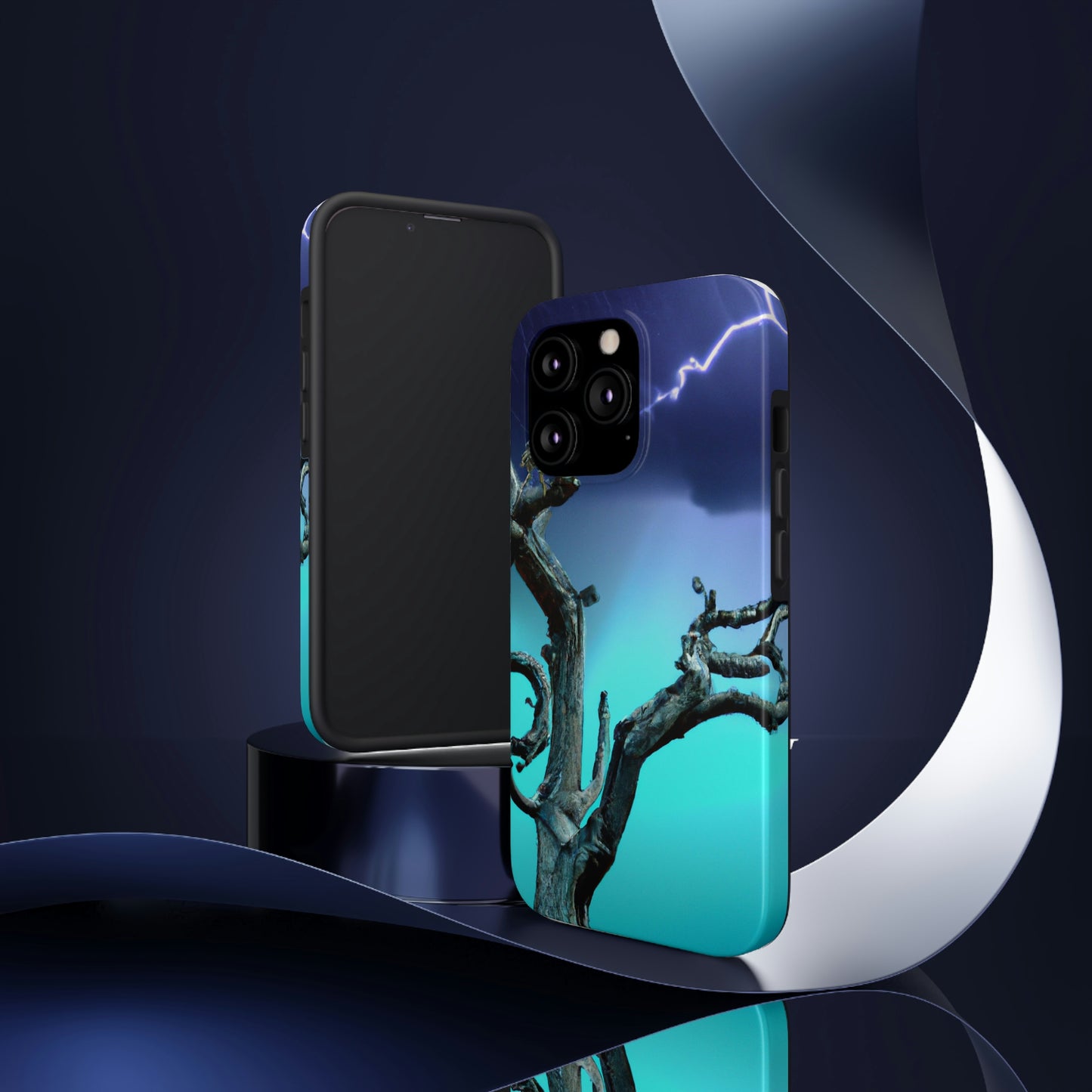 "Alleine gegen den Sturm" - Die Alien Tough Phone Cases