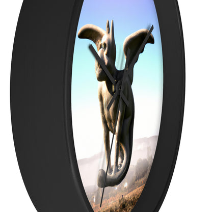 "Alone on the Hilltop: The Tale of a Solitary Gargoyle" - The Alien Wall Clock