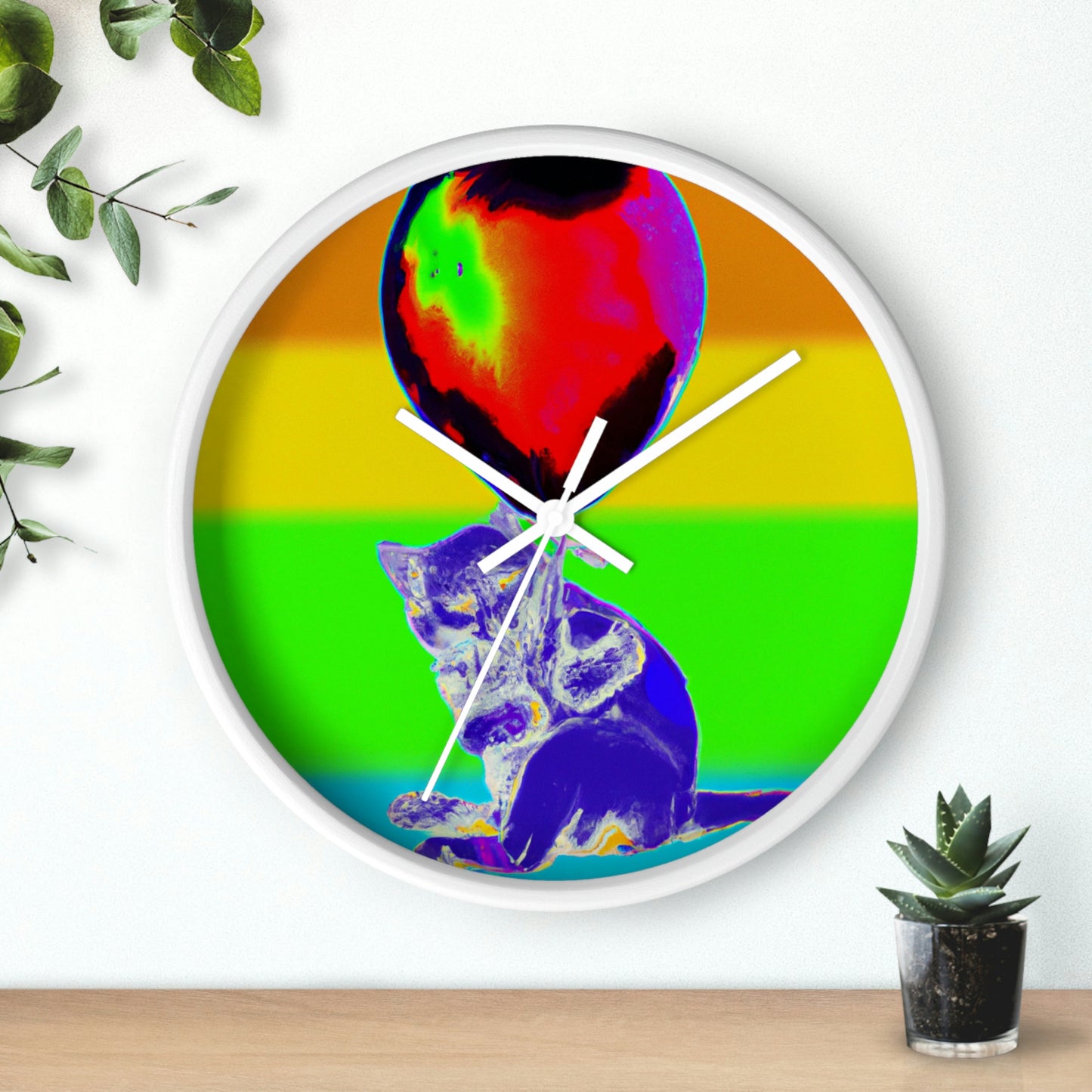 "Cozy Companions" - The Alien Wall Clock