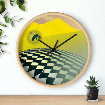 "Lost and Found in the Desert: A Bee's Journey" - The Alien Wall Clock