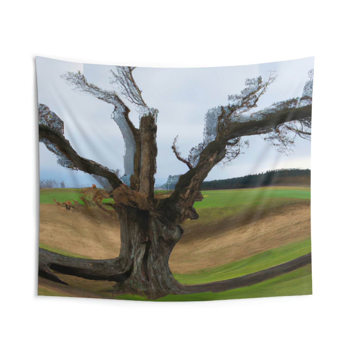 „Ein Schatten auf der Wiese: Der letzte stehende Baum“ – The Alien Wall Tapestries