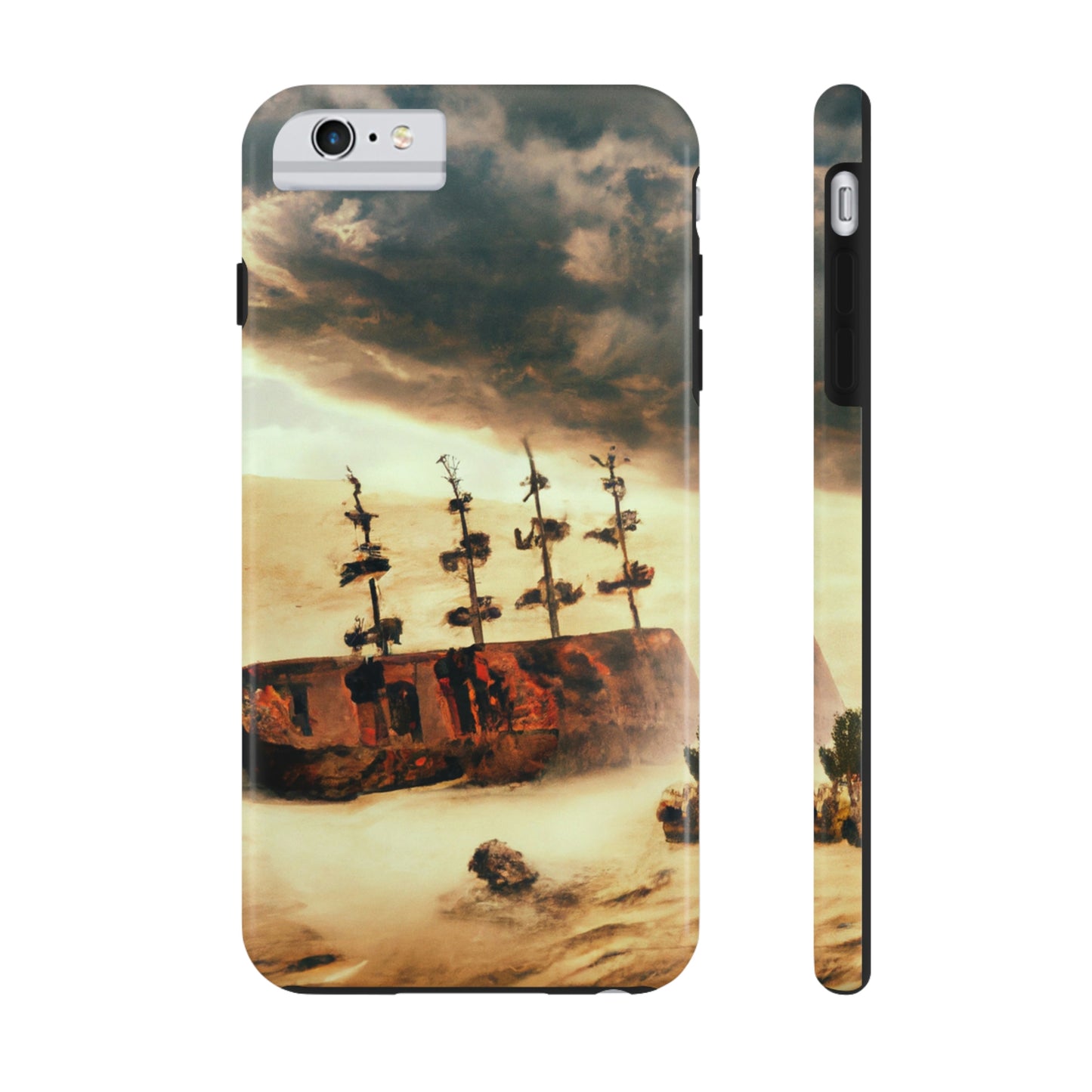 "Lost at Sea: Stranded On A Stormy Desert Island" - The Alien Tough Phone Cases