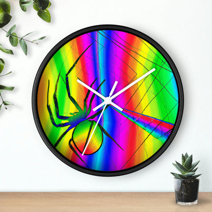 "A Spinnerette's Prismatic Web" - The Alien Wall Clock