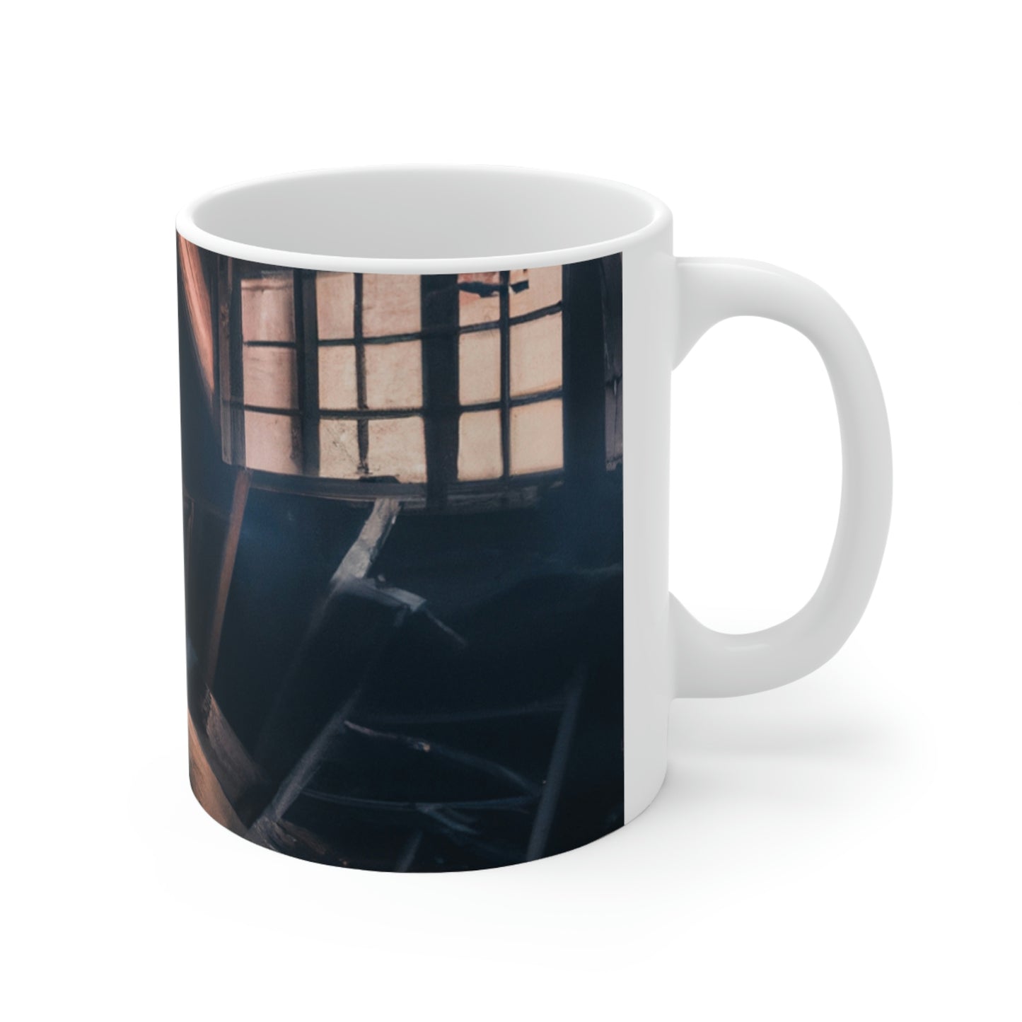 "Dusty Hopes in an Abandoned Attic" - The Alien Ceramic Mug 11 oz