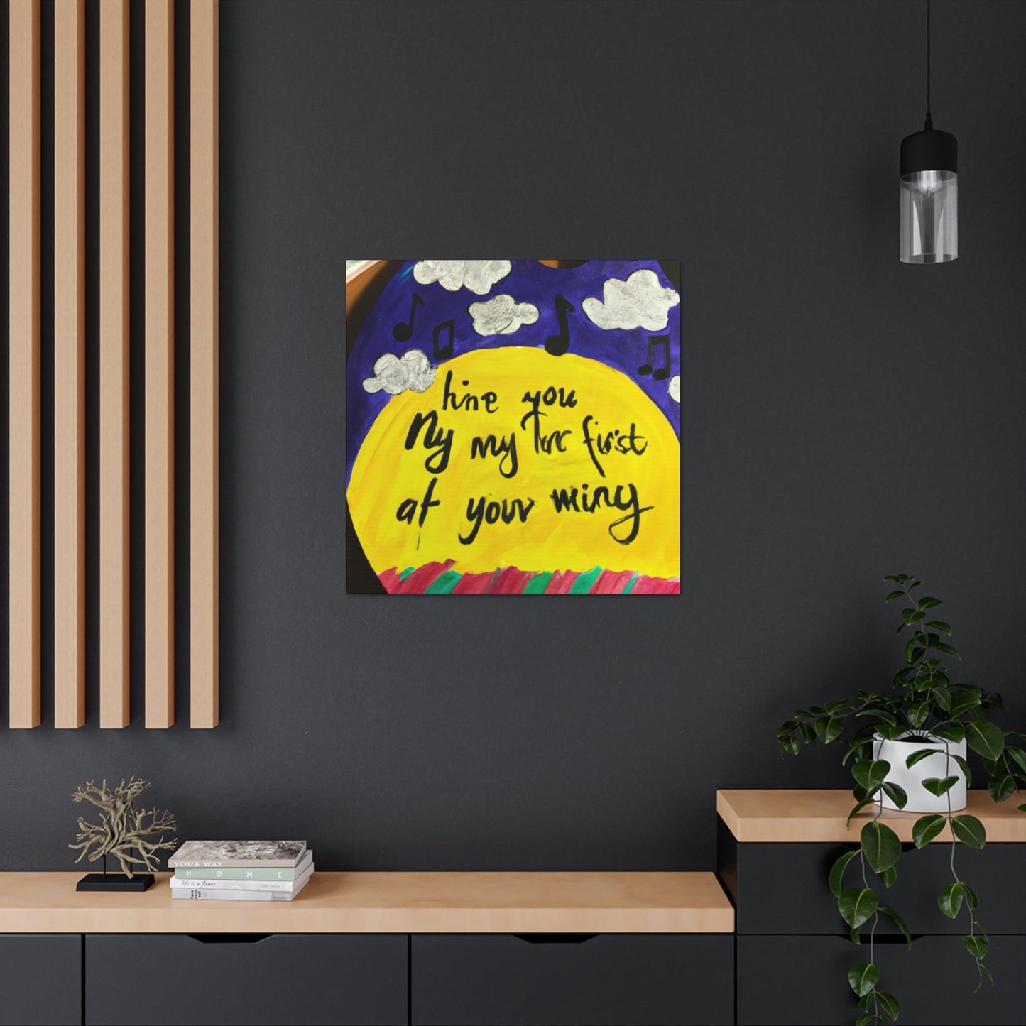 "Canvassing My Melody: A Song Inspired Painting" - Canvas