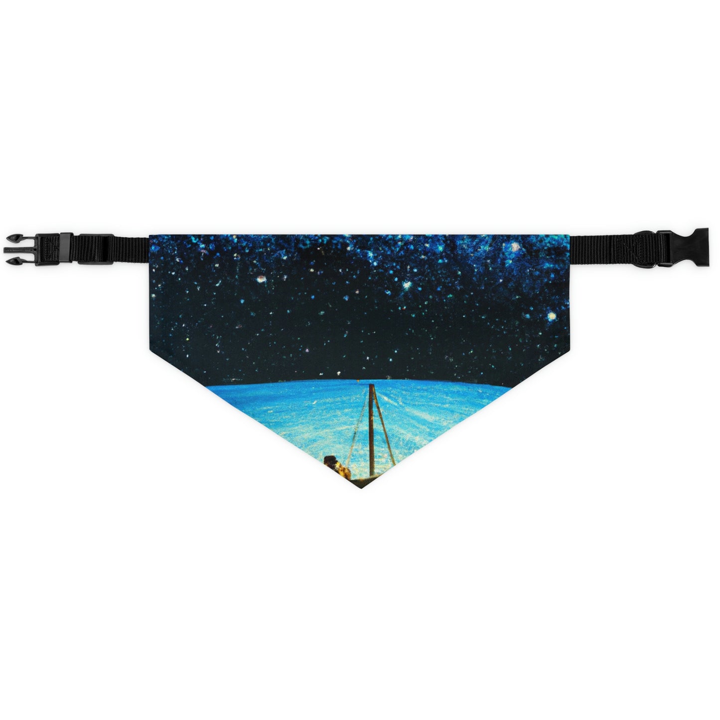 "Un viaje a la luz de las estrellas". - El collar de bandana para mascota alienígena