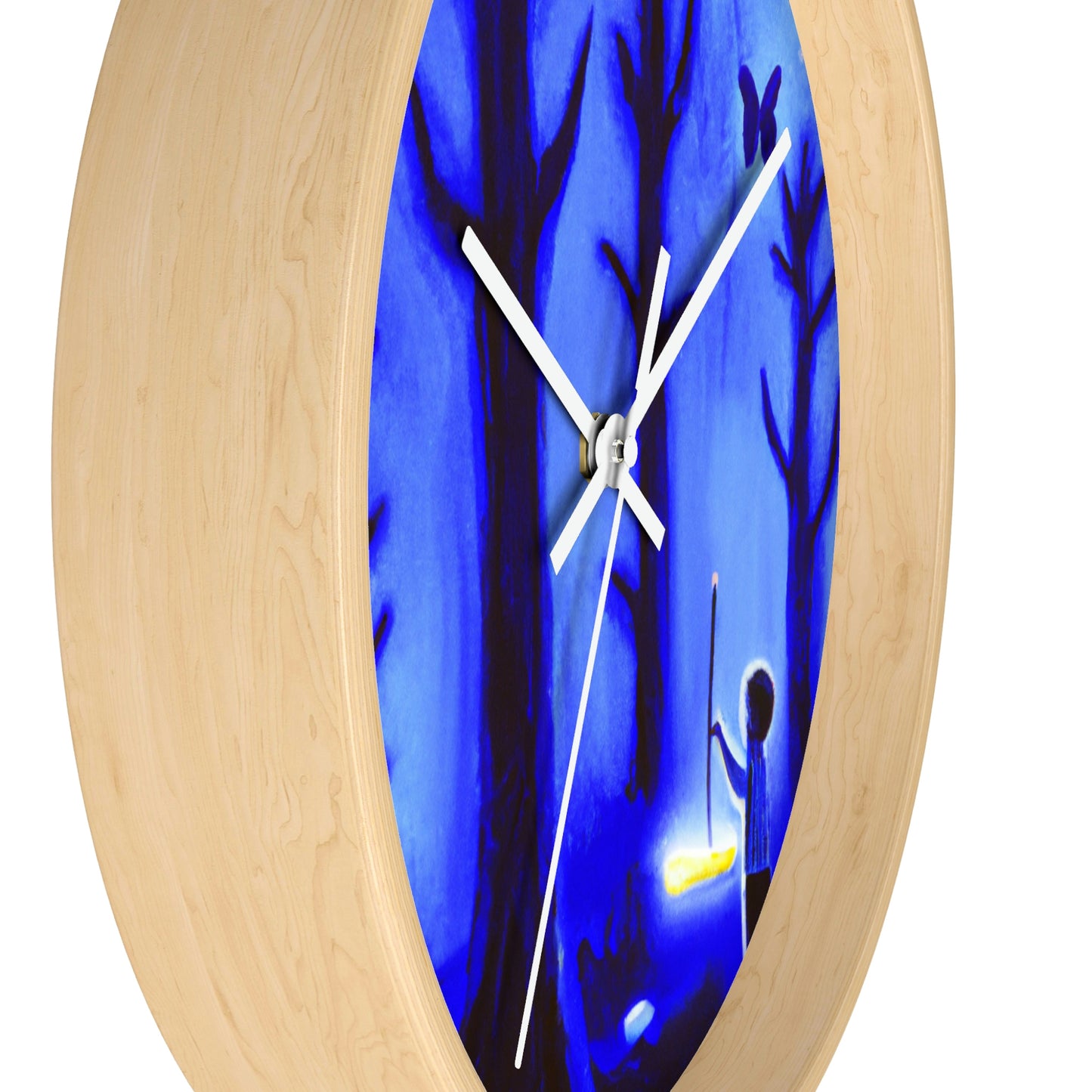 "A Journey Through the Moonlit Forest" - The Alien Wall Clock