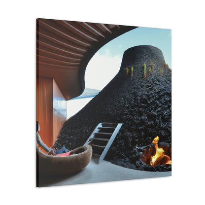 "Volcanic Home Design: Creating a Livable Space Inside a Volcano" - The Alien Canva